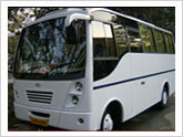 hire on rent 15 seater luxury volvo bus